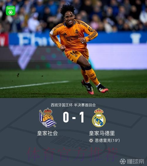 国王杯-皇马1-0皇社占先机 恩德里克制胜+中楣 国王杯-皇马1-0皇社占先机 恩德里克制胜+中楣